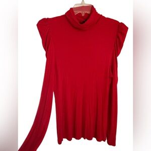 INC International Concepts Vibrant Red Blouse
